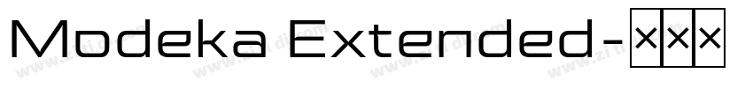 Modeka Extended字体转换
